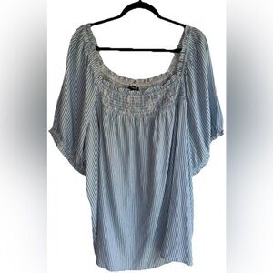 Torrid Women’s Plus 5 Striped Off Shoulder Top